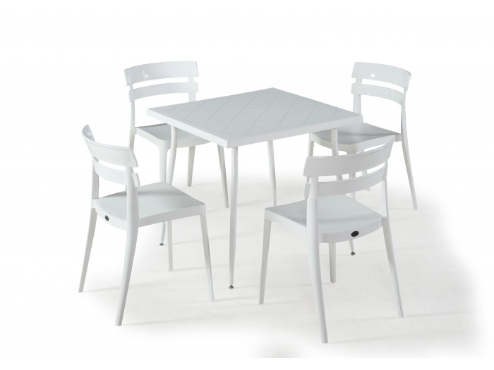 Градински комплект BERMO set 4 (бяло)